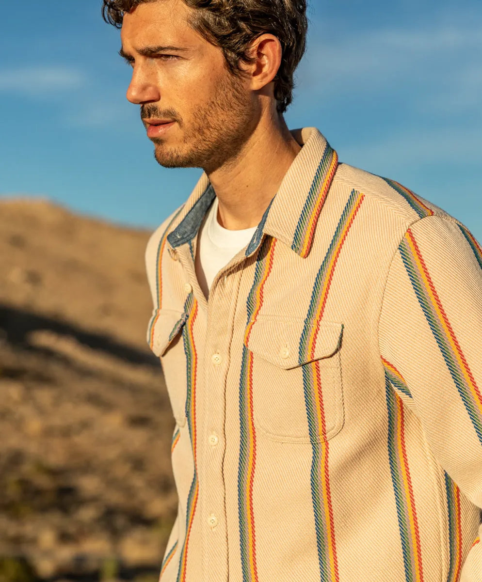 Wheat Rainbow Stripe