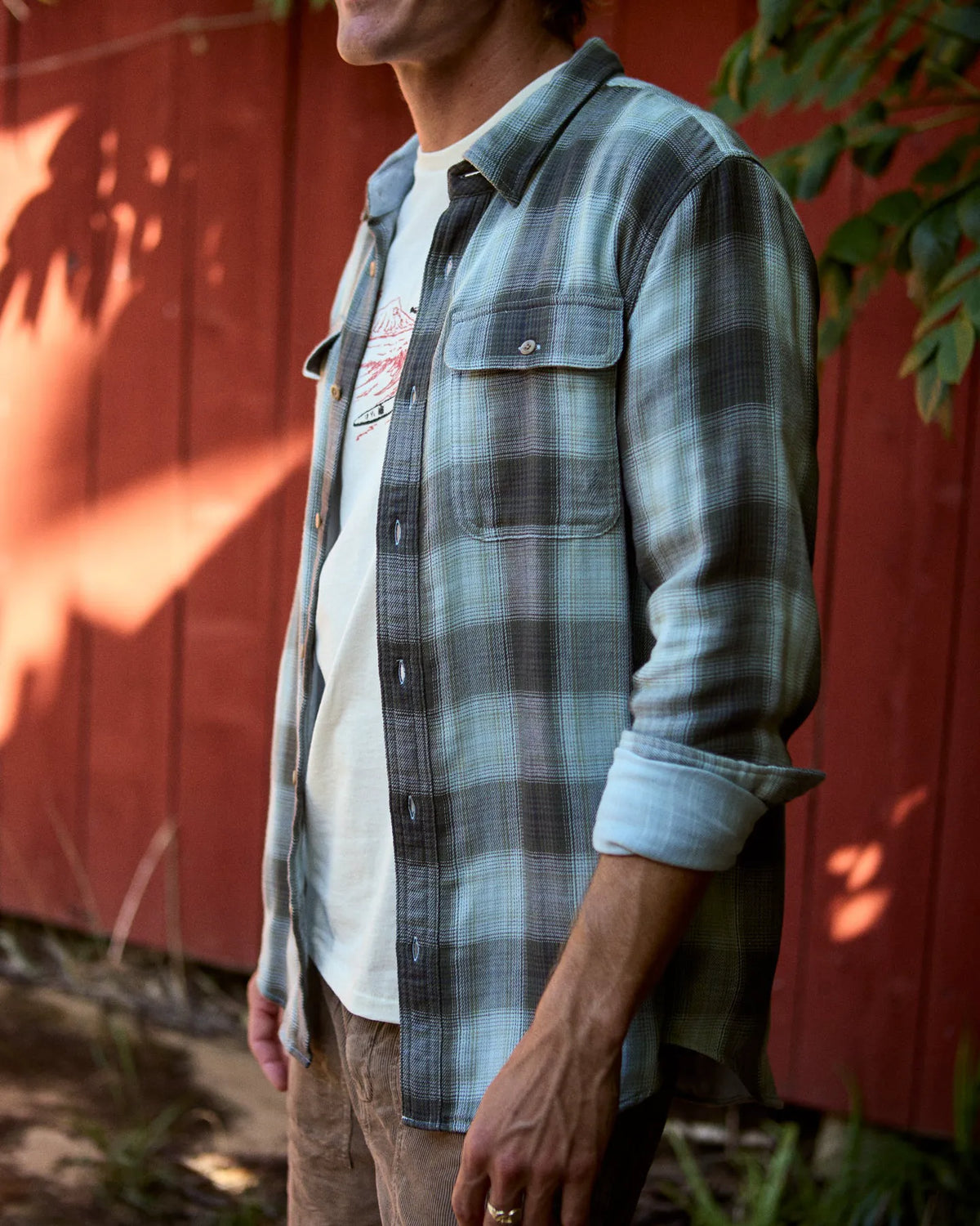 Off Duty Drab Ombre Plaid