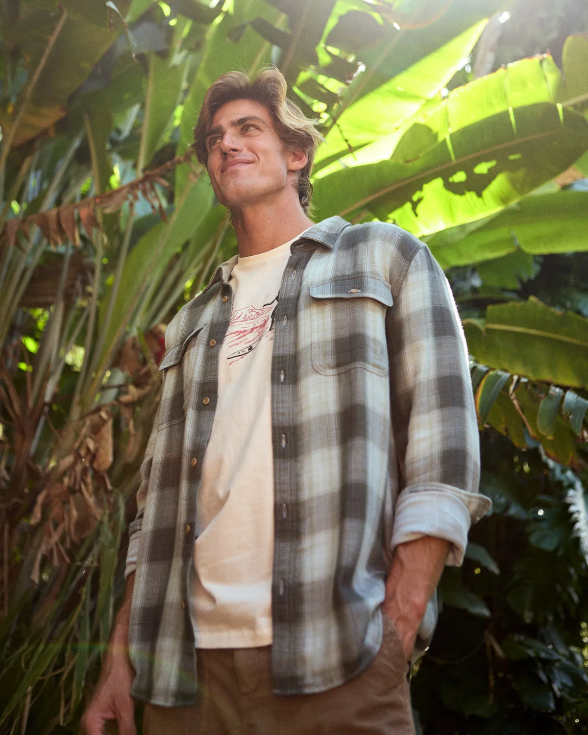 Off Duty Drab Ombre Plaid