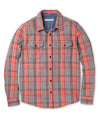 Bright Coral Graph Plaid