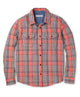 Bright Coral Graph Plaid