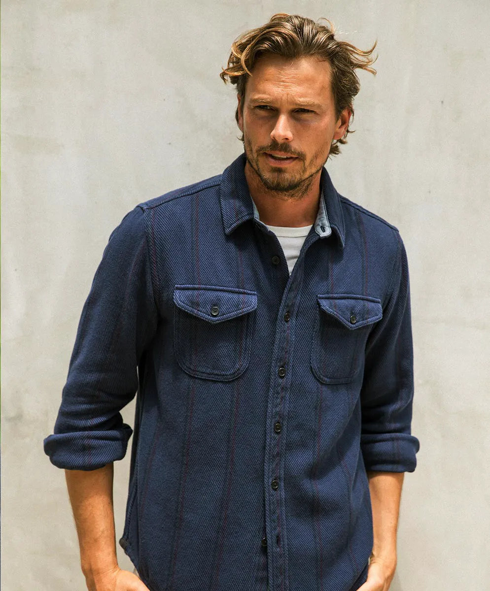 INDIGO SERAPE STRIPE