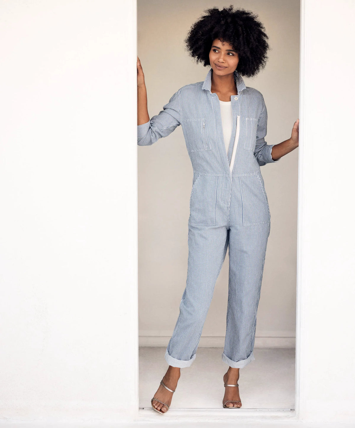 Salt / True Blue Stripe