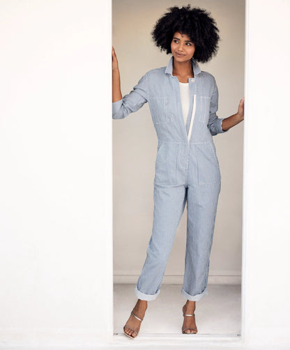 Salt / True Blue Stripe