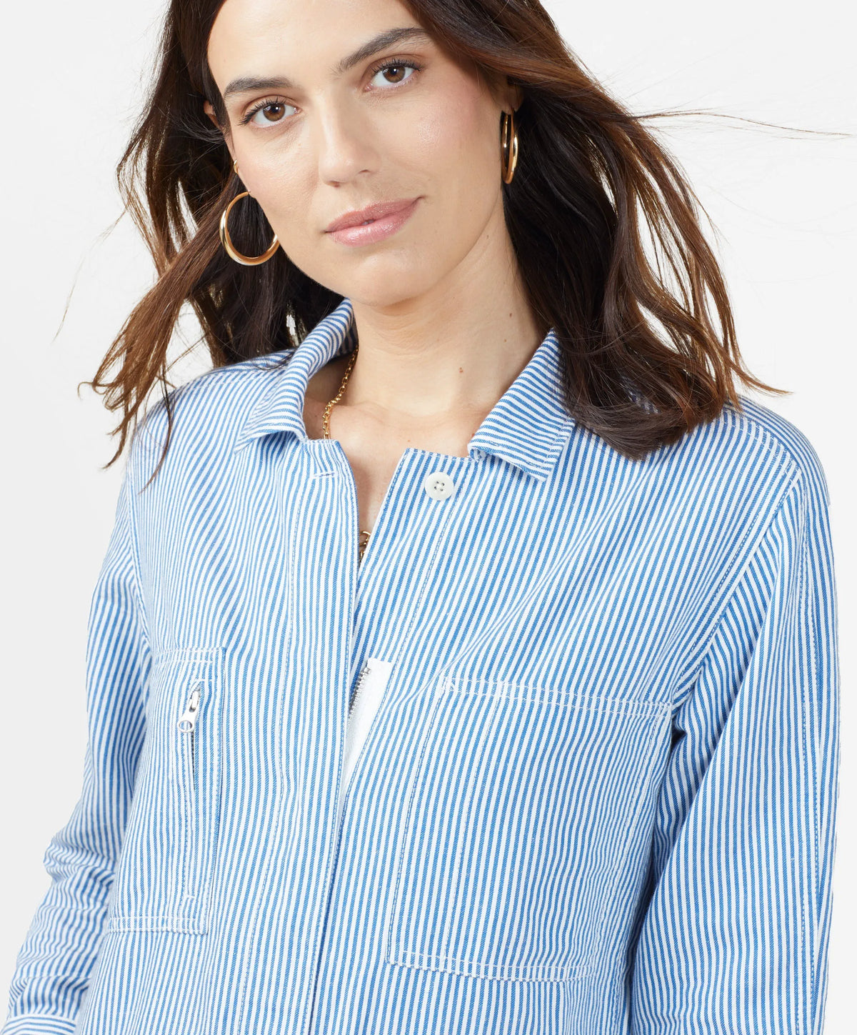 Salt / True Blue Stripe