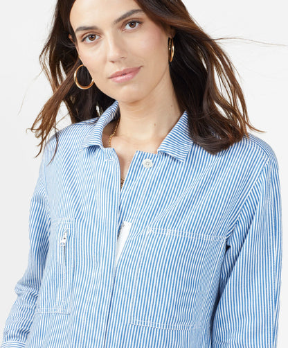 Salt / True Blue Stripe