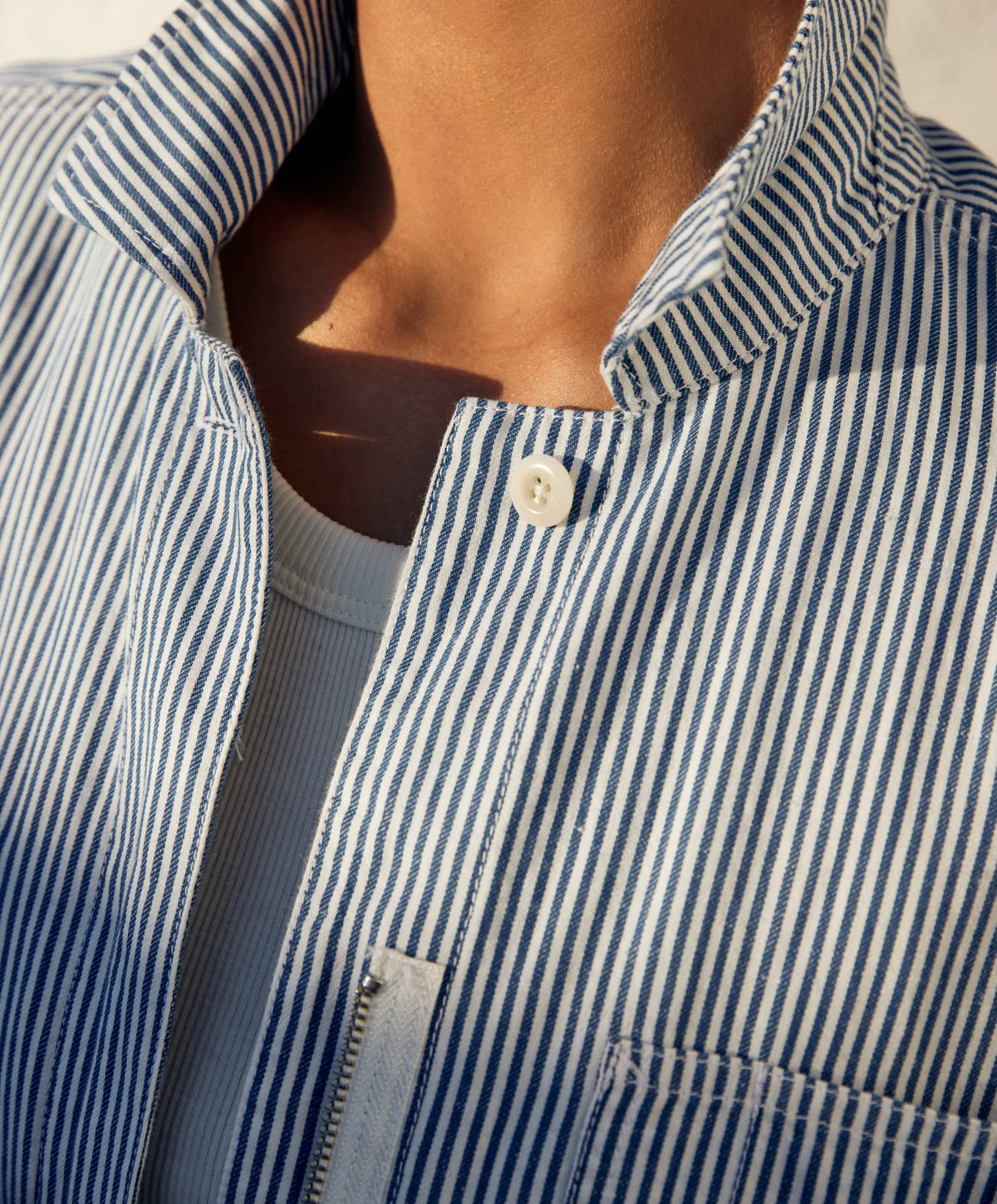 Salt / True Blue Stripe
