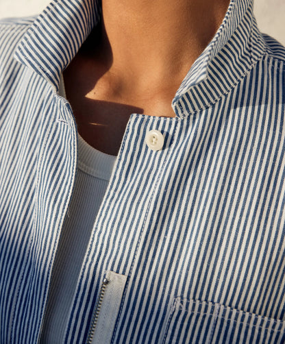 Salt / True Blue Stripe