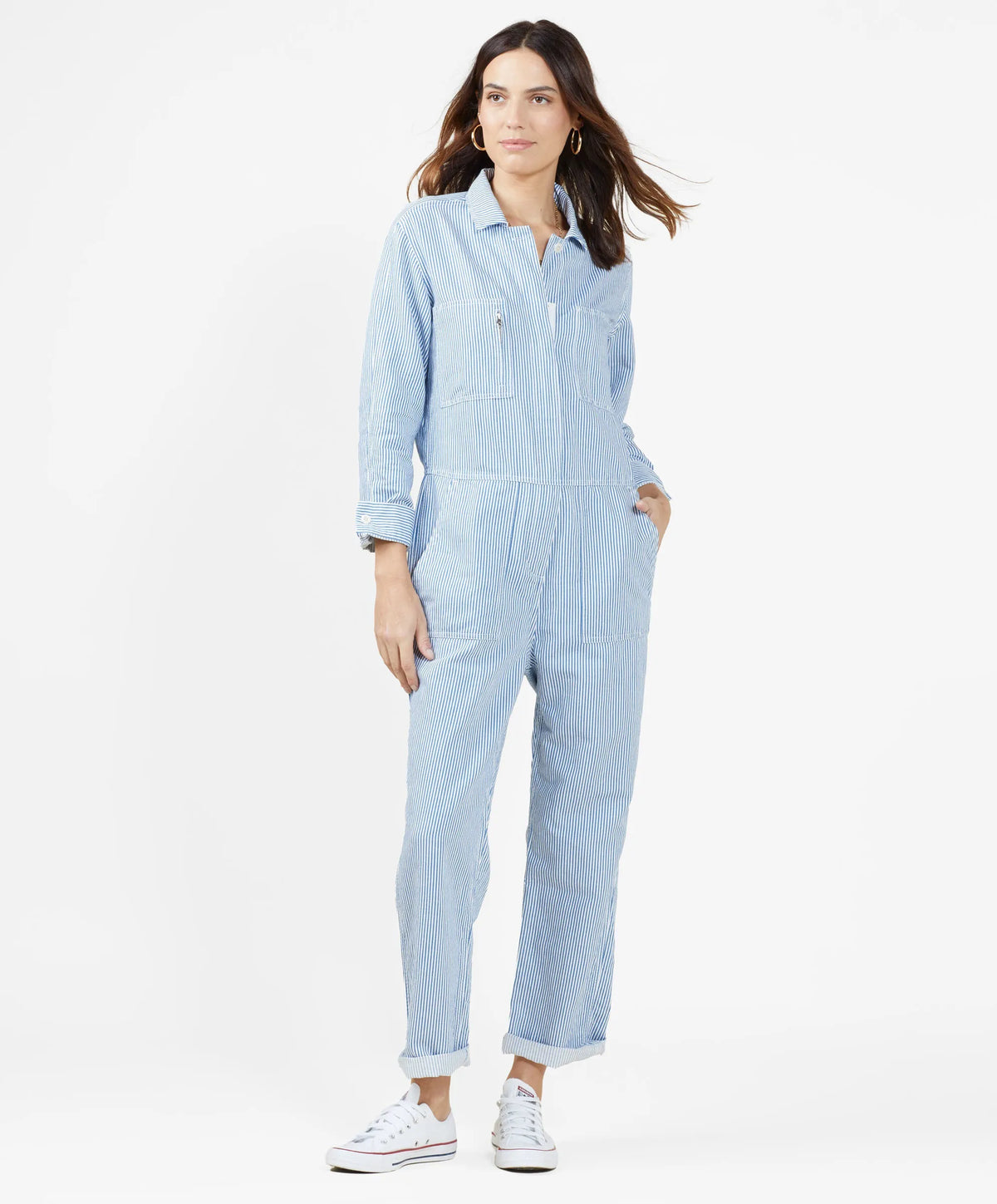 Salt / True Blue Stripe