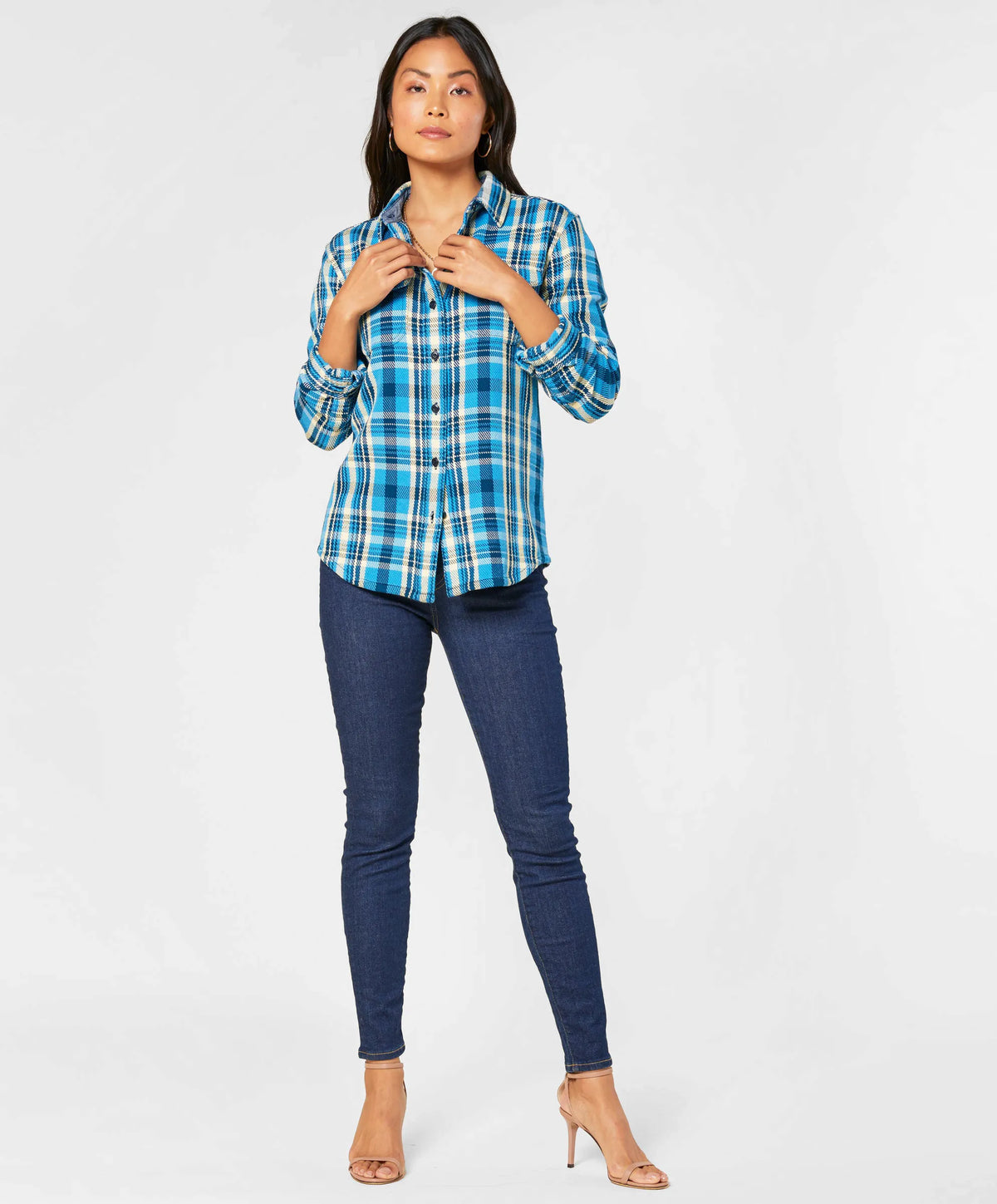 Blue Wave Ventana Plaid
