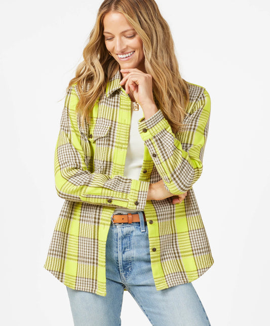 Electric Lime Jones Plaid