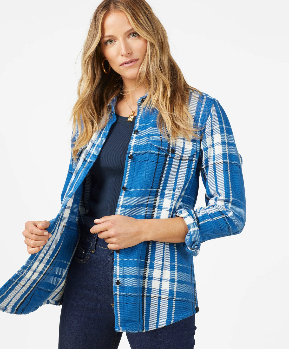 True Blue Benson Plaid