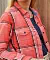 Bright Coral Andover Plaid