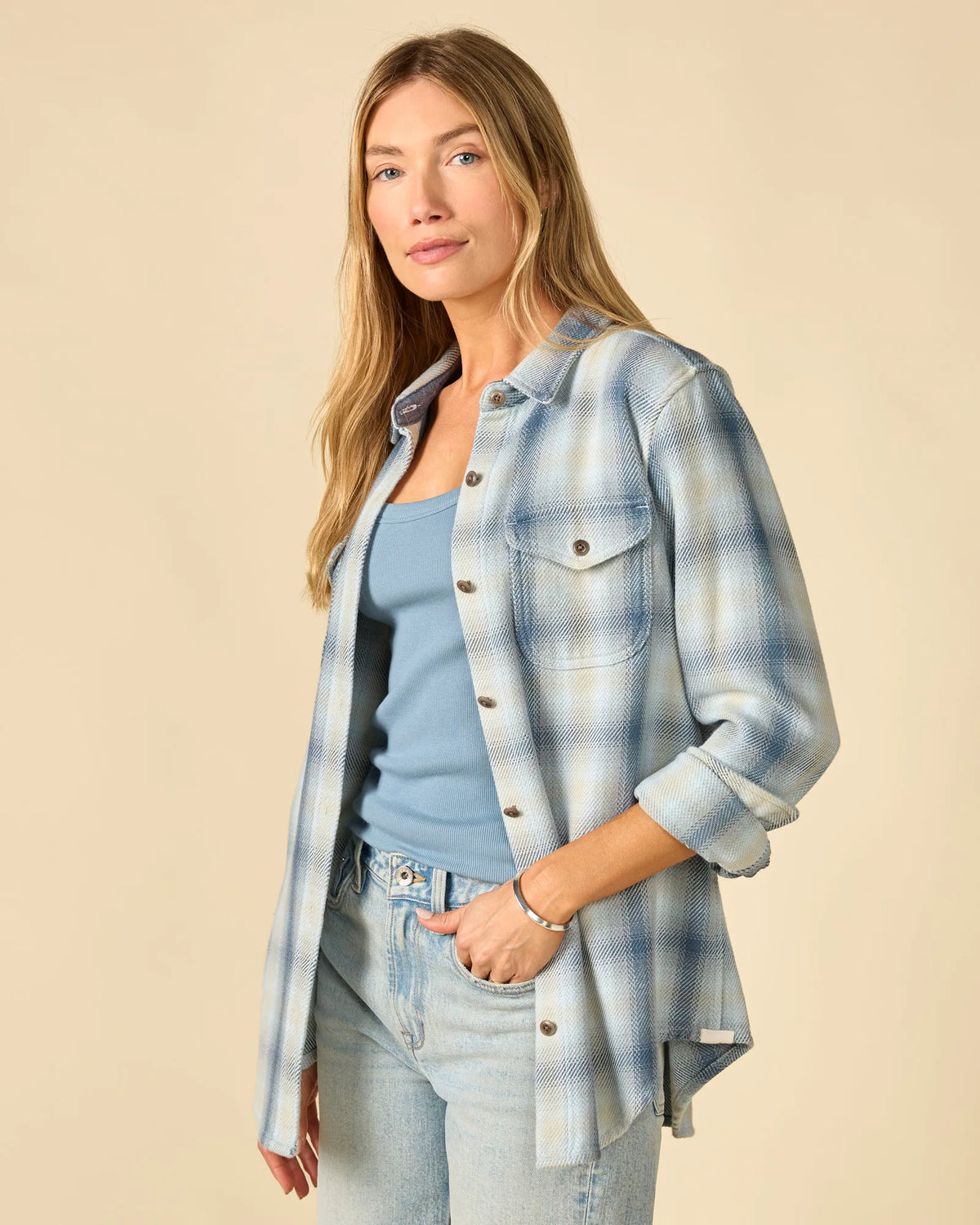 French Blue Sands Plaid