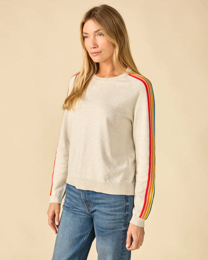 White Rainbow Sol Stripe