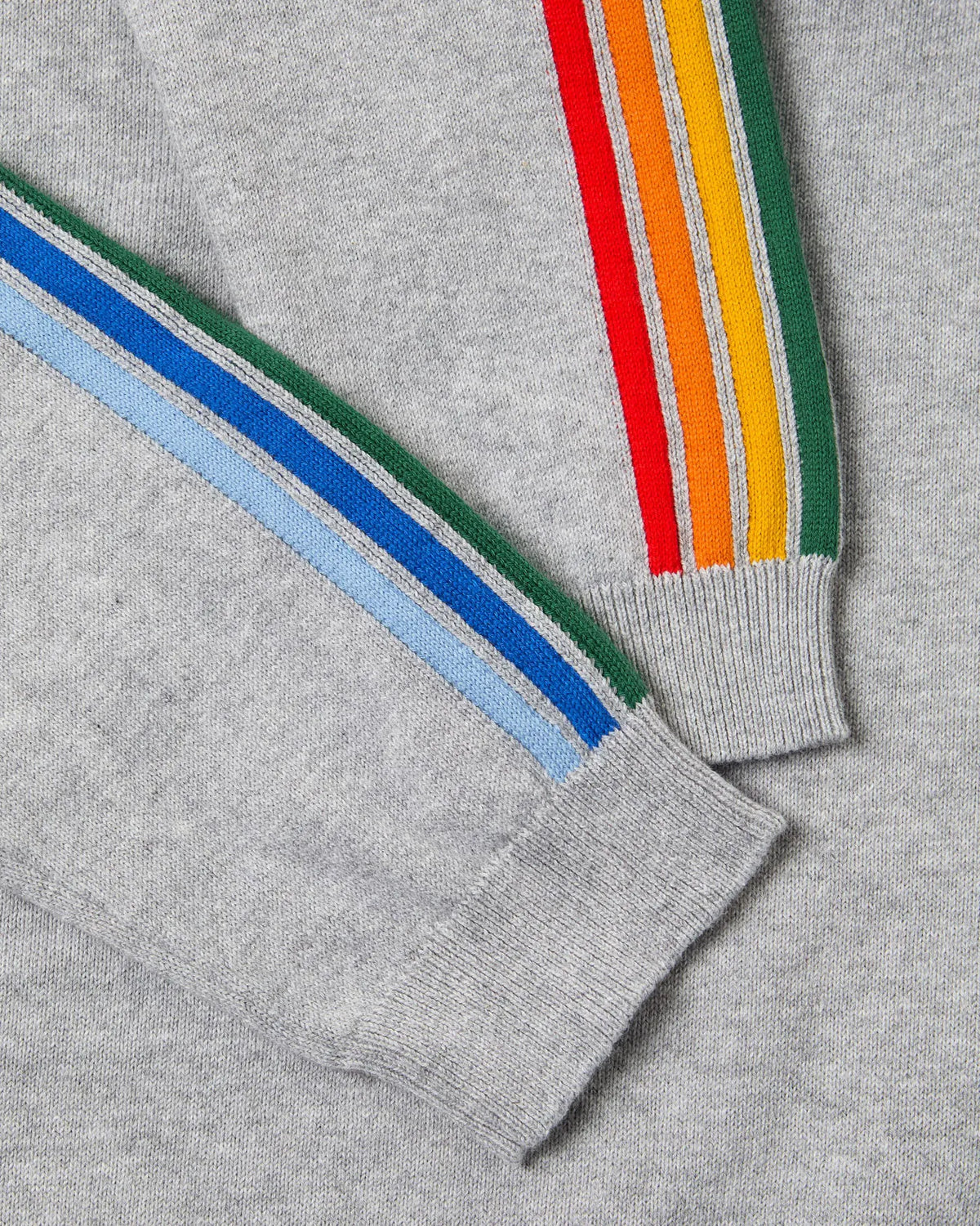 Heather Grey Rainbow Stripe