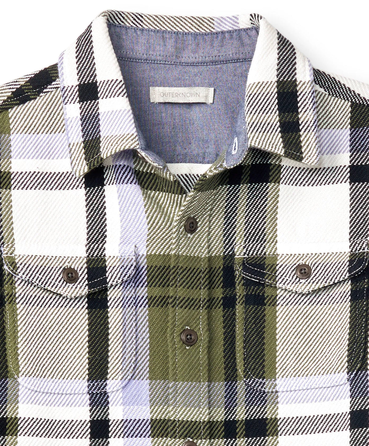 Faded Olive Essex Plaid