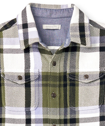 Faded Olive Essex Plaid