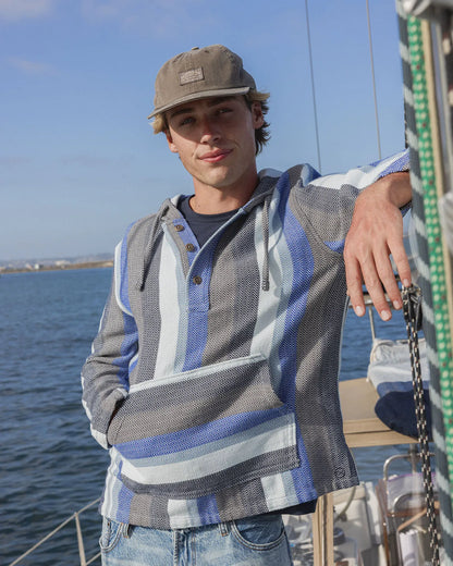 Faded Denim Baja Stripe