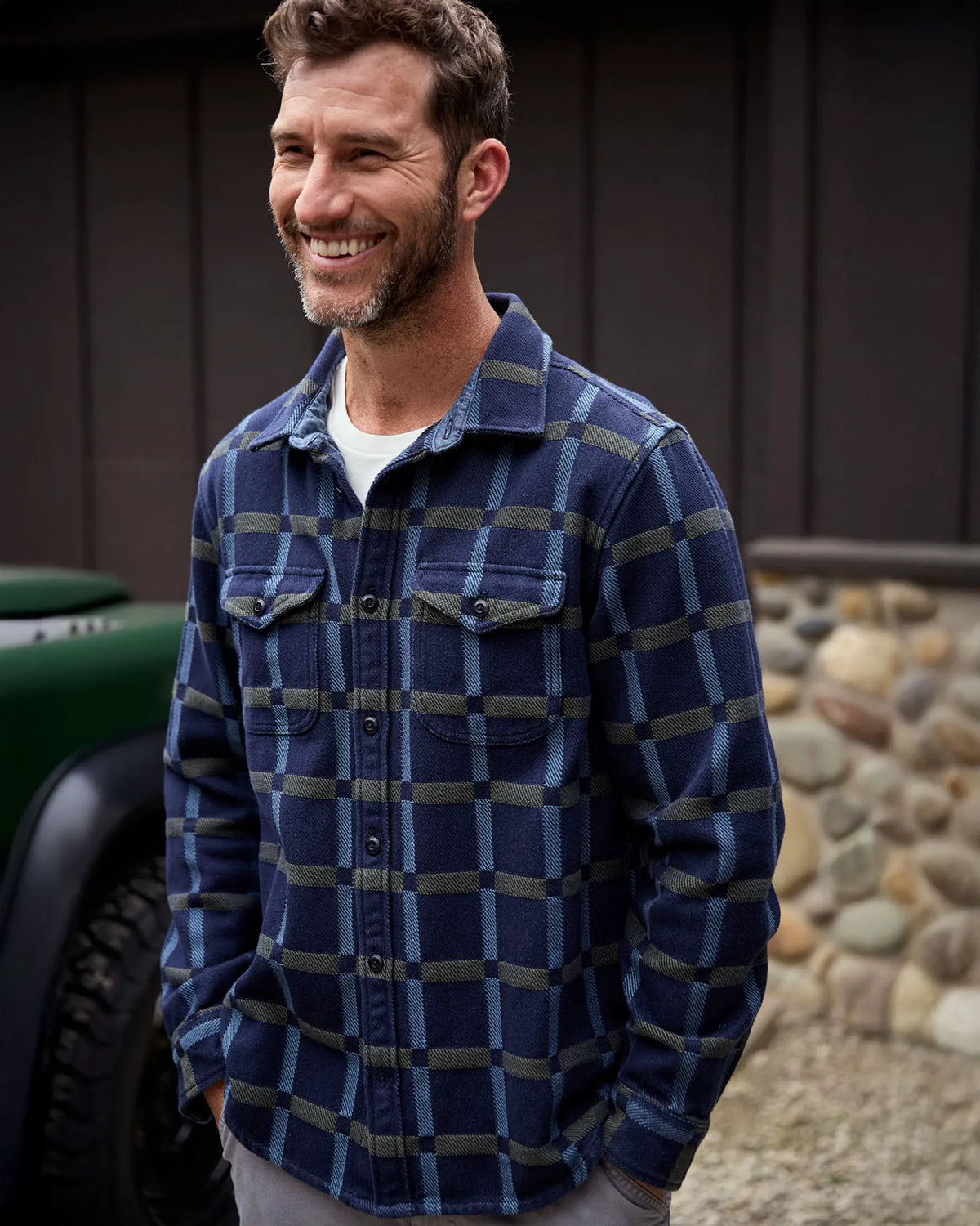 Indigo Sea Bridge Plaid