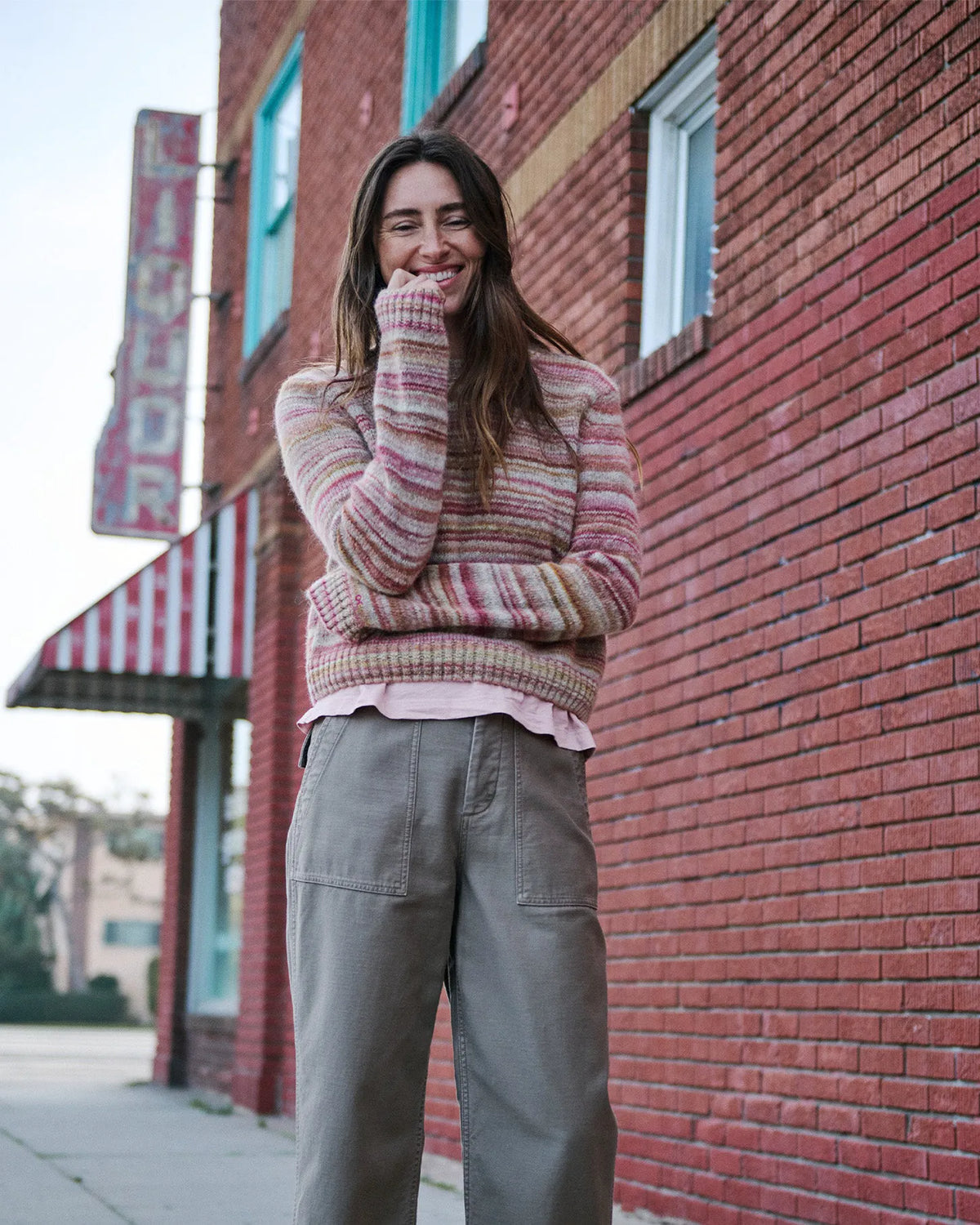 Blush and Haze Stripe
